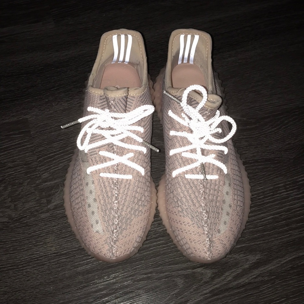 Yeezys pink sneakers